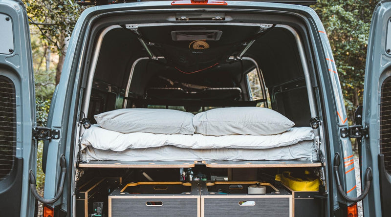 Cargo Van Folding Bed Frame - "The R-Cage"