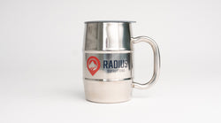 Barrel Mug with Radius Logo - 16 ounce