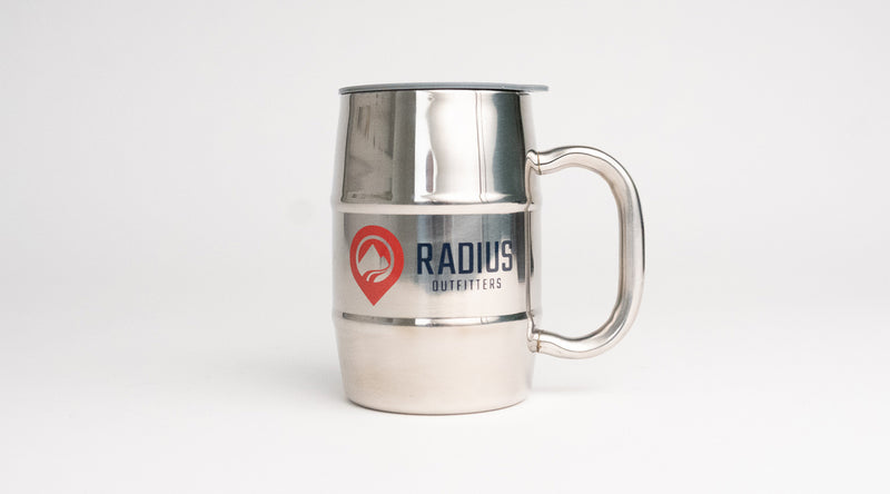 Barrel Mug with Radius Logo - 16 ounce